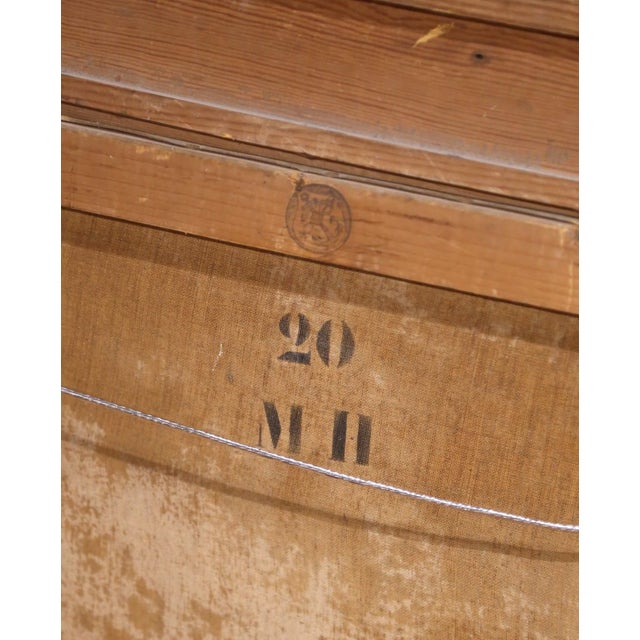 19th Century French Oil on Canvas Floral Painting in Carved Gilt Wood Frame For Sale - Image 10 of 10