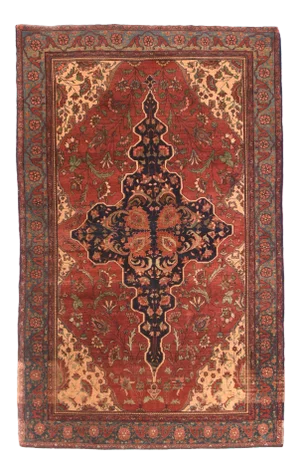 Antique Red Farahan Persian Area Rug