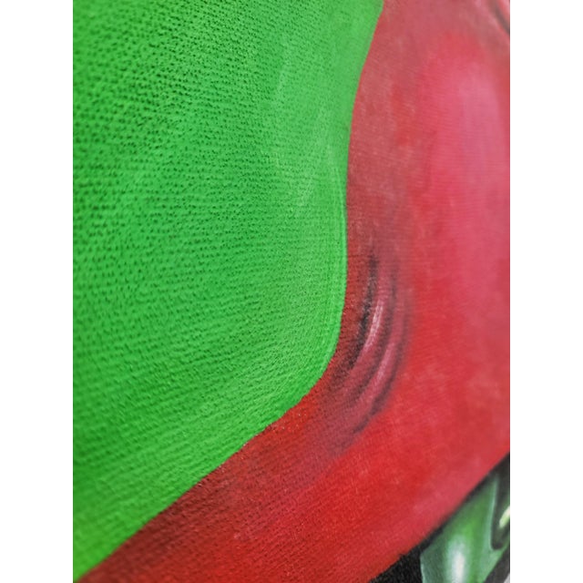 Textile "Sheesh, Sheesh!", Oil on Canvas Painting by Chinonso Ofodile For Sale - Image 7 of 7