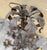Late 20th Century Wrought Iron Oxidized Tin Electrified Candelabra Chandelier For Sale - Image 9 of 10