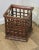 Wood Vintage Oriental Bamboo Waste Paper Basket For Sale - Image 7 of 8