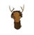 Late 20th Century Late 20th Century Shaman Mask Plaster With Antler Vintage Southwestern Walk Mount Decor For Sale - Image 5 of 5