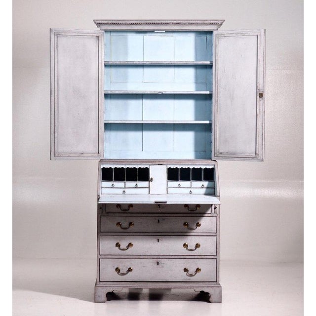 Antique Two-Parts Secretaire in Wood, 1900s For Sale - Image 3 of 8