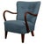Blue Lounge Chair in Wool by Alfred Christensen, 1940s For Sale - Image 8 of 8