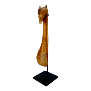 Antique Papua New Guinea Azera Banana Scraper Spoon on Stand