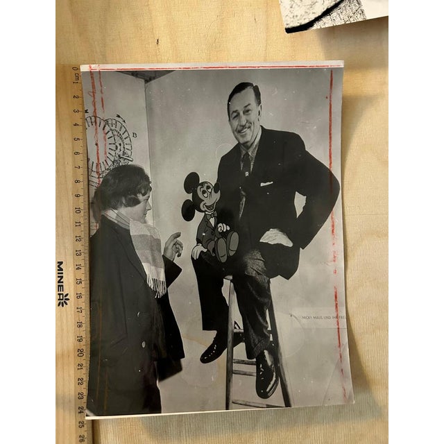 Walter Walt Disney, Original Press Images, 1950s, Photographs, Set of 7 For Sale - Image 5 of 14