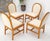 Leather Basket Weave Wicker Style Square Dining Room Table 4 Chairs Glass Top For Sale - Image 9 of 18