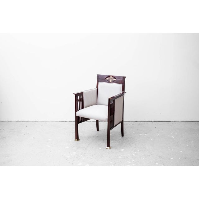 Antique Art Nouveau Seating Group by Julius & Josef Herrmann, Vienna, 1900s, Set of 3 For Sale - Image 17 of 18