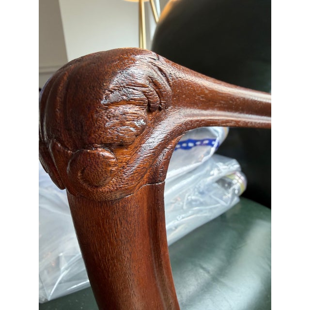 Mid 19th Century High-Quality Mahogany Louis XV Rococo Revival Single Upholstered Chair For Sale - Image 12 of 15