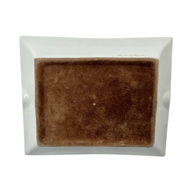 Vintage Hermes Paris Philippe Ledoux Equestrian Porcelain Ashtray For Sale - Image 9 of 15