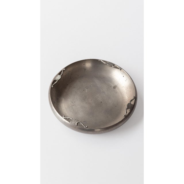 Art Deco Pewter Bowl by Sylvia Stave for C.G. Hallberg, 1930s For Sale - Image 6 of 8
