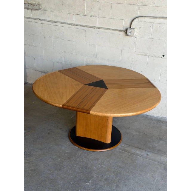 Wood Mid 20th Century Skovby Sm33 Danish Teak Round Dining Table Expandable Butterfly Extension For Sale - Image 7 of 10