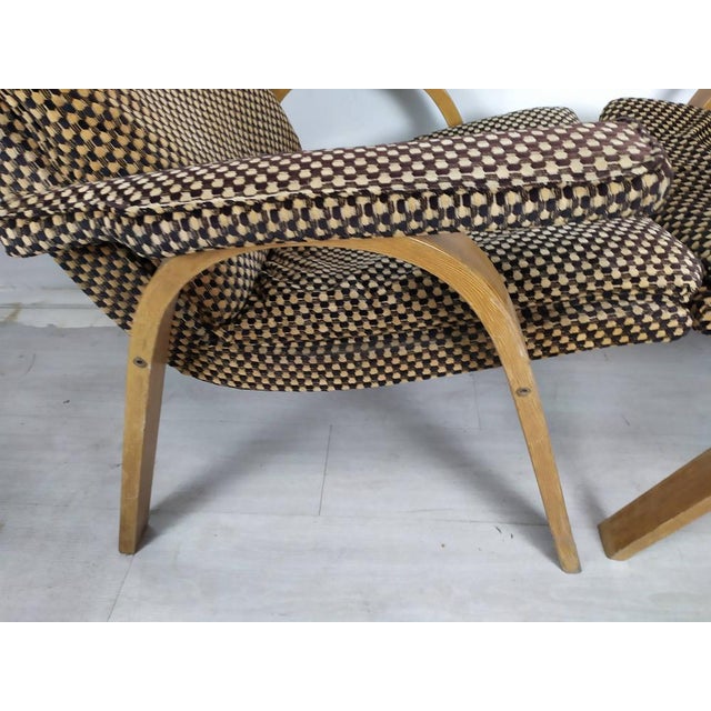 Set of Bow Wood Armchairs from Baumann, 1970s For Sale - Image 13 of 15