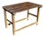18th or 19th Century Rustic Primitive Farmhouse Table in Old Green Paint For Sale