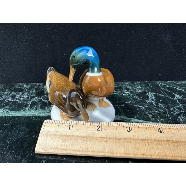 Hutschenreuther Selb Kunstabteilung Porcelain Mallard Duck Family Figurine (Model 440/2) For Sale - Image 12 of 12