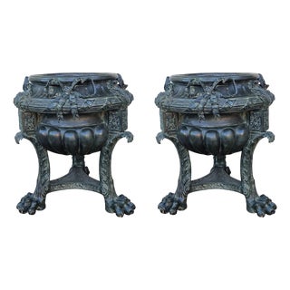 Bronze Vases, 1930s, Set of 2 For Sale