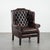 English Brown Cowhide Chesterfield Armchair For Sale - Image 13 of 13