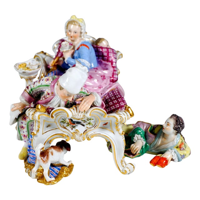 Figurine by J.J. Kaendler for Meissen, Germany, 1870 For Sale