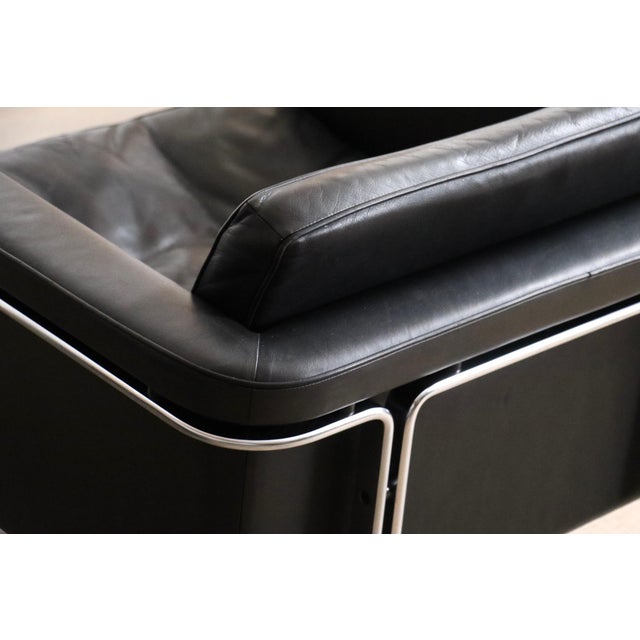 Vintage Model 6912 Lounge Chairs in Black Leather by Horst Brüning for Kill International, Germany, 1967, Set of 2 For Sale - Image 15 of 18