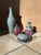 Studio Ceramic Vase with Incised Fish Decoration by Ulli Wittich-Großkurth, Jena, Germany, 1950s For Sale - Image 10 of 11
