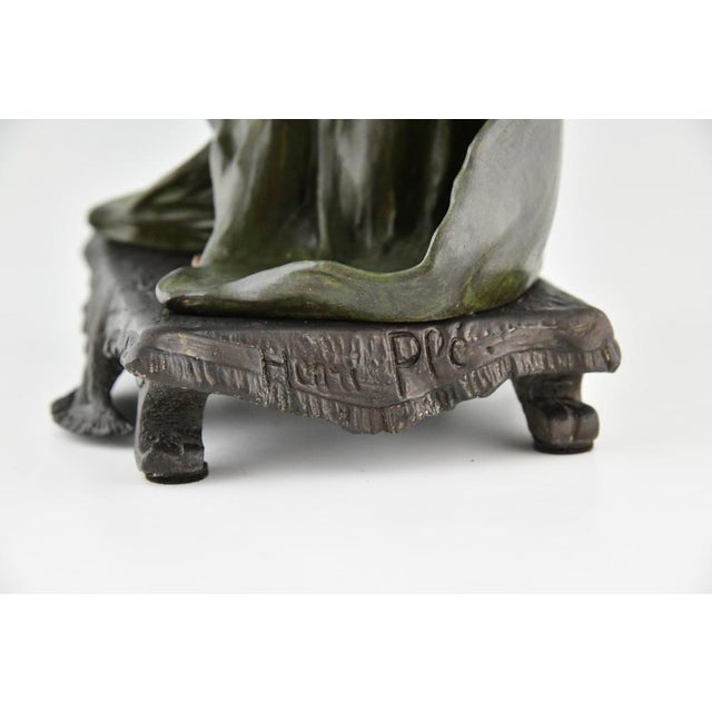 Art Nouveau Candleholders with Flowers, 1900, Set of 2 For Sale - Image 11 of 12