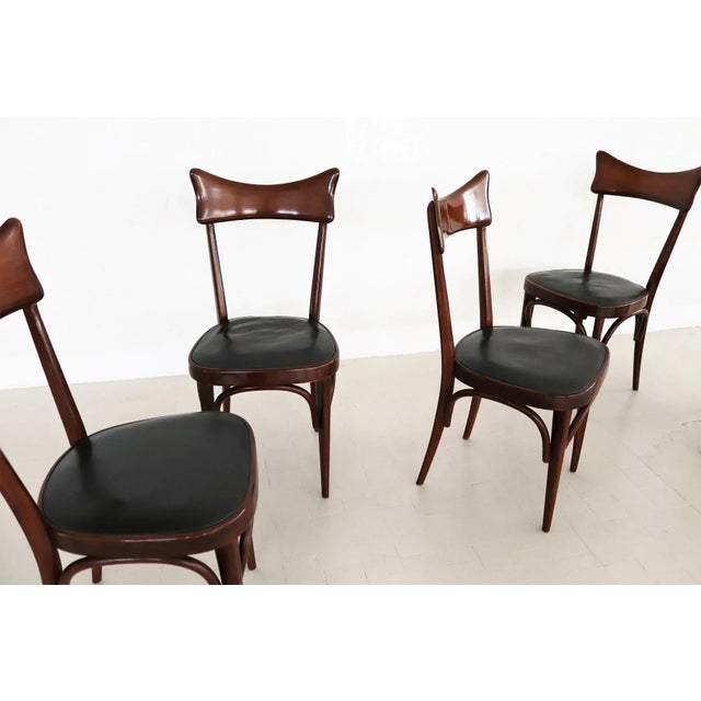 Midcentury Modern Italian Dining Chairs, 1950s, Set of 6 For Sale - Image 6 of 18