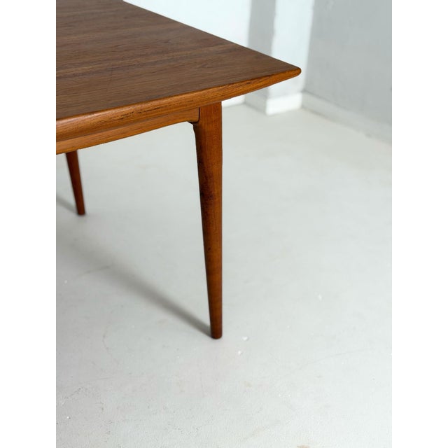 1960s Boomerang Extendable Dining Table in Teak, 1960s For Sale - Image 5 of 13