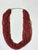 Old pawn seed bead necklace in the best shade of persimmon red. Thirty strands and thousands of glass beads makes this...