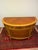 Wood Vintage Neoclassical Louis XVI-Style Demilune Chest With Floral Painted Panel For Sale - Image 7 of 9