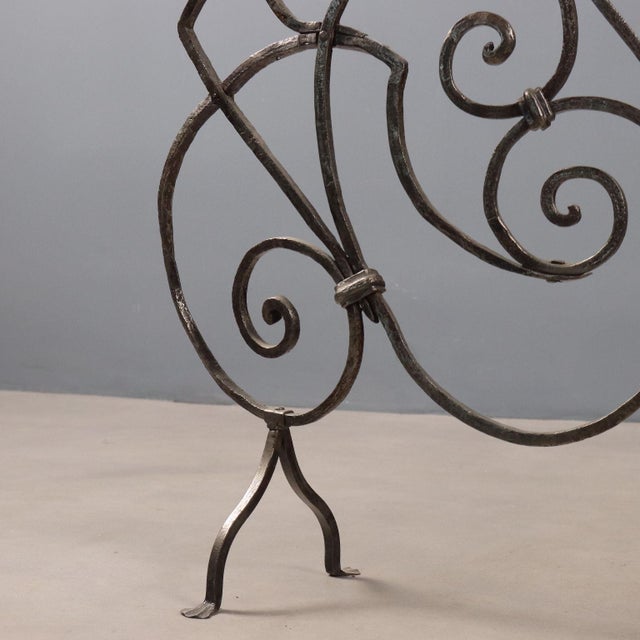 Wrought Iron Fireplace Guard For Sale - Image 6 of 9