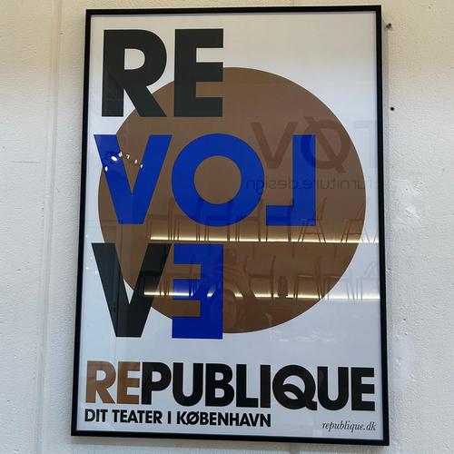 Danish Handmade Glass Framed Poster For Sale - Image 5 of 5