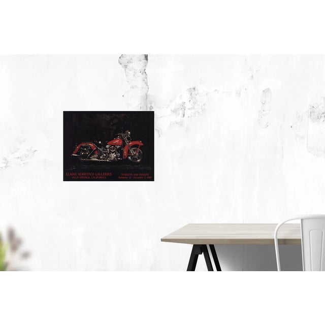 1947 Harley Davidson Knucklehead by Jeff Dorgay, Unsigned 1989 Offset Lithograph.23 x 30 inches