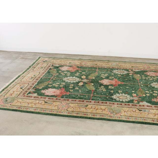 Arts & Crafts 20th Century Turkish Arts and Crafts Donegal Style Rug 18' X 12' For Sale - Image 3 of 18