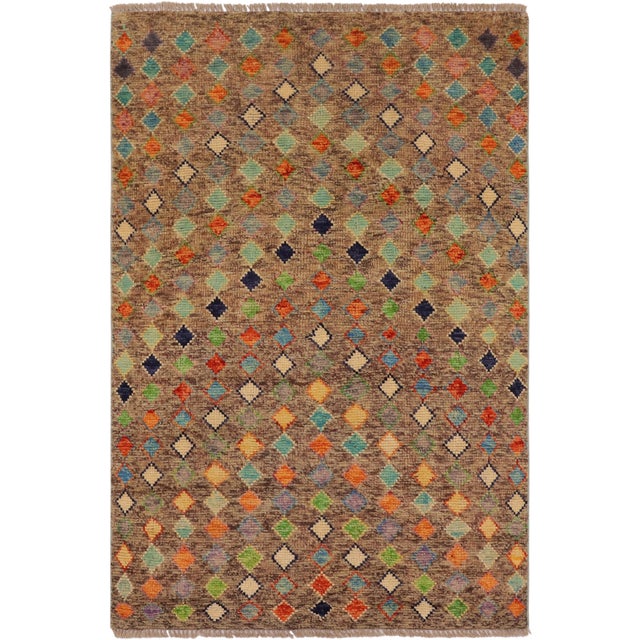 Contemporary Balochi Roy Hand Knotted Wool Rug - 3'3'' X 4'11'' For Sale - Image 10 of 10