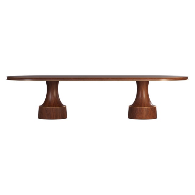 Buck Oval Dining Table by Porus Studio For Sale - Image 11 of 12