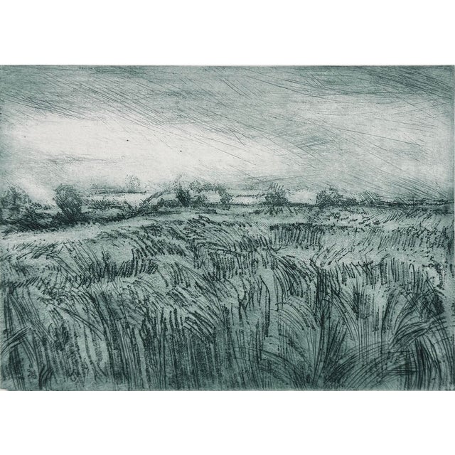 Impressionist "Field in Darsham" Village in Suffolk - England by Pip Carpenter For Sale - Image 3 of 7
