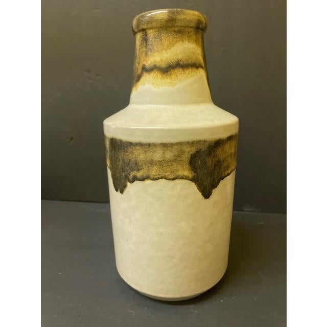 1960s Mid-Century Modern Alvino Bagni for Raymor Earthtone Drip Glaze Ceramic Vase - 10 For Sale - Image 14 of 17