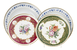 Plates in Porcelain from Vista Alegre, Set of 4