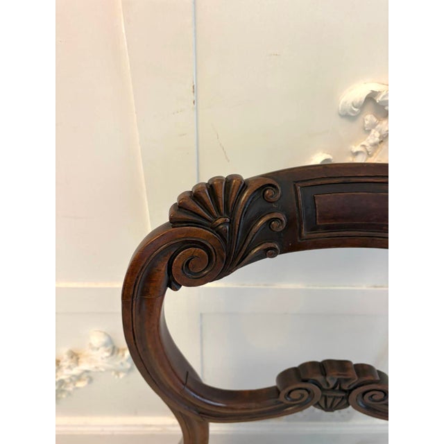 English Regency Carved Mahogany Dining Chairs, 1830s, Set of 10 For Sale - Image 9 of 15