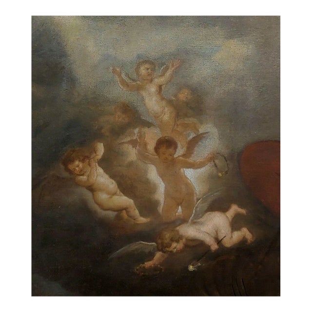 17th/18th Century Flemish Old Master - Hero Mourns the Dead Leander -Oil Painting For Sale