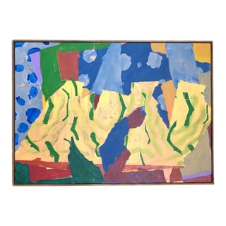 Contemporary Abstract Oil Painting on Canvas For Sale