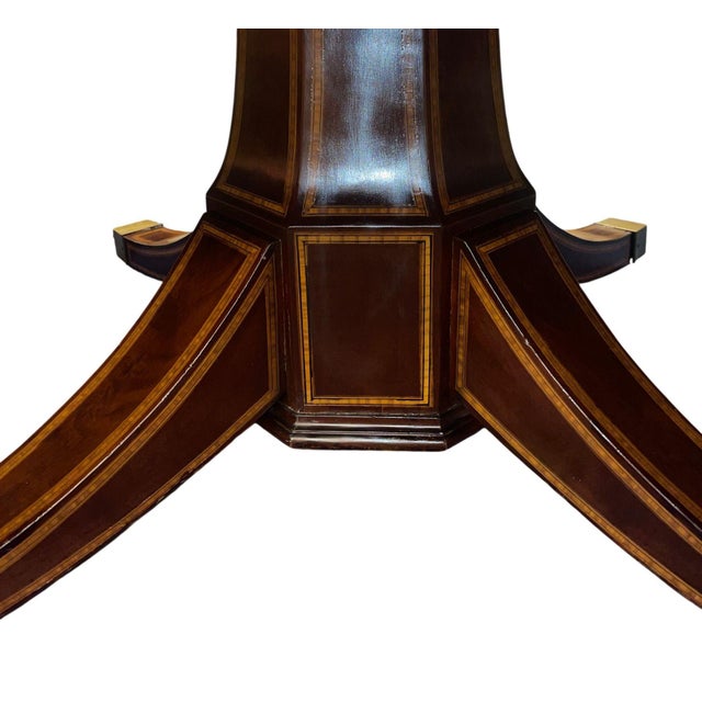 Brown Late 19th Century English Mahogany Extension Dining Table For Sale - Image 8 of 8