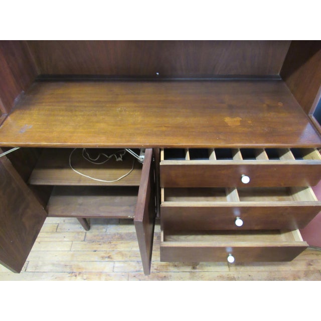 Kipp Stewart Mid 20th Century Kipp Stewart Attributed Wall Unit For Sale - Image 4 of 5