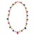 Bochic “Capri” Red Ruby and Fancy Color Sapphire Necklace Set in 18K and Silver 2 For Sale