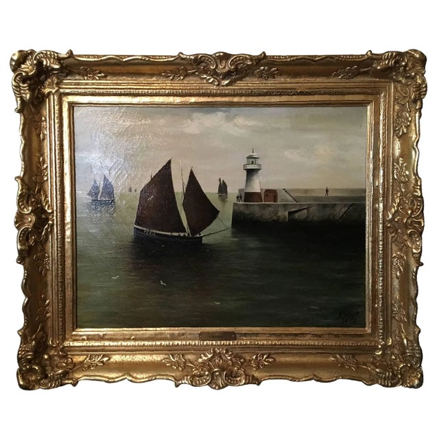 F. Wood Painting, Signed and Dated 1907 For Sale - Image 11 of 11
