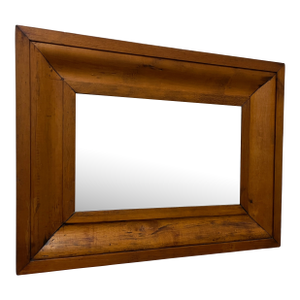 Antique Pine Wood Mirror Made in England 1880s
