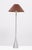 Pair of French Modern Pascal Mourgue for Ligne Roset Cast Aluminum Table Lamps for Bedside or Reading. Featuring a slim,...