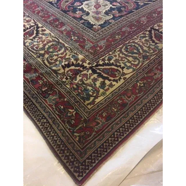 1900's Antique Persian Dorokhsh Palace Rug, 13' X 20' For Sale - Image 10 of 12