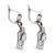 Art Deco 1930s Pair of Art Deco Old Cut Diamond 12k White Gold Drop Earrings For Sale - Image 3 of 5