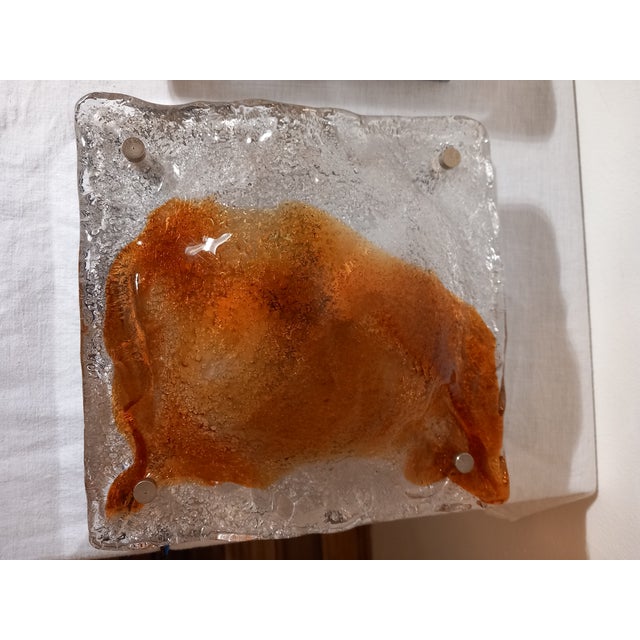 Murano Glass Wall Lamps from Mazzega, 1970s, Set of 2 For Sale - Image 14 of 18